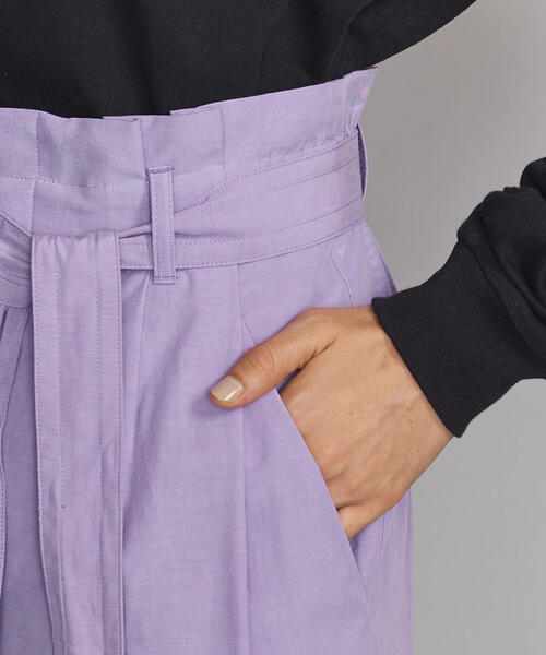 BEAUTY&YOUTH UNITED ARROWS(ビューティーアンドユースユナイテッドアローズ)の「BY リボンベルトワイドパンツ2 -手洗い可能-о(その他パンツ・レディース・ライラック/ブラック/ベージュ・MEDIUM/SMALL)」の20枚目の写真