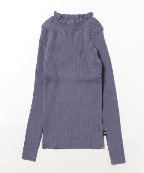 nino（ニノ）の「[140-150]フリルリブタートル（ニット/セーター・キッズ・ピンク系1/ホワイト系1/ラベンダー/ライラック/ピンク系2/ホワイト/ブラック/ピンク/マスタード/ベージュ/レッド/ネイビー/ベビーピンク・XL）」の6枚目の写真