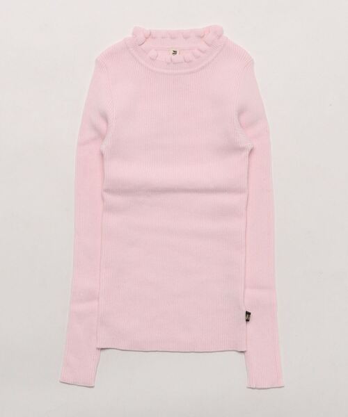 nino（ニノ）の「[140-150]フリルリブタートル（ニット/セーター・キッズ・ピンク系1/ホワイト系1/ラベンダー/ライラック/ピンク系2/ホワイト/ブラック/ピンク/マスタード/ベージュ/レッド/ネイビー/ベビーピンク・XL）」の12枚目の写真