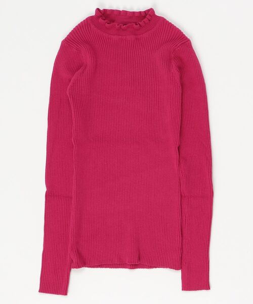 nino（ニノ）の「[140-150]フリルリブタートル（ニット/セーター・キッズ・ピンク系1/ホワイト系1/ラベンダー/ライラック/ピンク系2/ホワイト/ブラック/ピンク/マスタード/ベージュ/レッド/ネイビー/ベビーピンク・XL）」の9枚目の写真