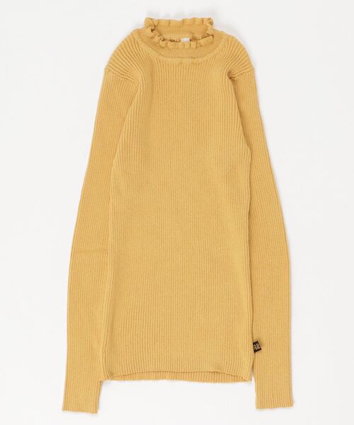 nino（ニノ）の「[140-150]フリルリブタートル（ニット/セーター・キッズ・ピンク系1/ホワイト系1/ラベンダー/ライラック/ピンク系2/ホワイト/ブラック/ピンク/マスタード/ベージュ/レッド/ネイビー/ベビーピンク・XL）」の8枚目の写真