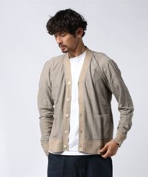 v::room�i���B���[���j�́u�yV::ROOM�z�u�C���[��/ PATCHWORK JACQUARD - L/S CARDIGAN�i�J�[�f�B�K���j�v