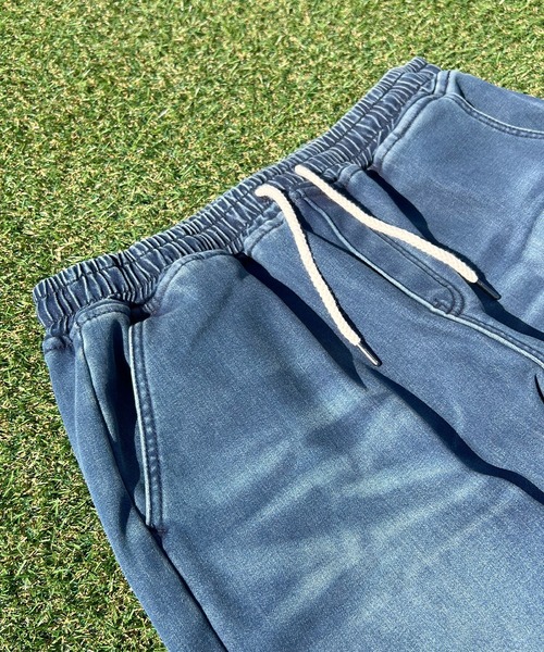 BEATJIVE（ビートジャイブ）の「裏起毛 デニム ジョガーパンツ  暖かい サルエル テーパード スウェットパンツ メンズ（デニムパンツ・メンズ・ライトブルー/ネイビー/インディゴブルー・2/3）」の8枚目の写真