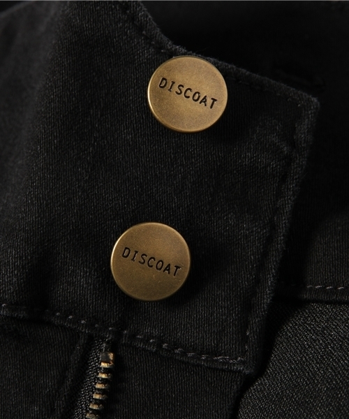 DISCOAT(ディスコート)の「【Discoat:NET限定サイズ展開アイテム】デニムハイウエストスキニー(デニムパンツ・レディース・オフホワイト/ネイビー/ブラック・MEDIUM/LARGE/SMALL/X-LARGE)」の6枚目の写真