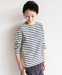 BEAUTY&YOUTH UNITED ARROWS | BYBC ∵バスクボーダー×幾何学ジャカードプルオーバー(Tシャツ/カットソー)