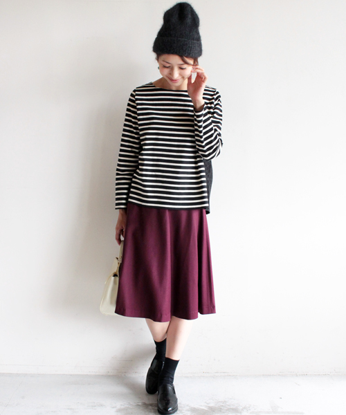 BEAUTY&YOUTH UNITED ARROWS（ビューティーアンドユースユナイテッドアローズ）の「BYBC ∵バスクボーダー×幾何学ジャカードプルオーバー◆（Tシャツ/カットソー・レディース・オフホワイト/ブラック/ホワイト・FREE）」の14枚目の写真