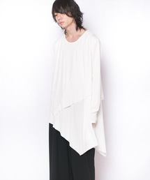 GGD | GGD / 日本製レイヤードアシメロンTee(Tシャツ/カットソー)