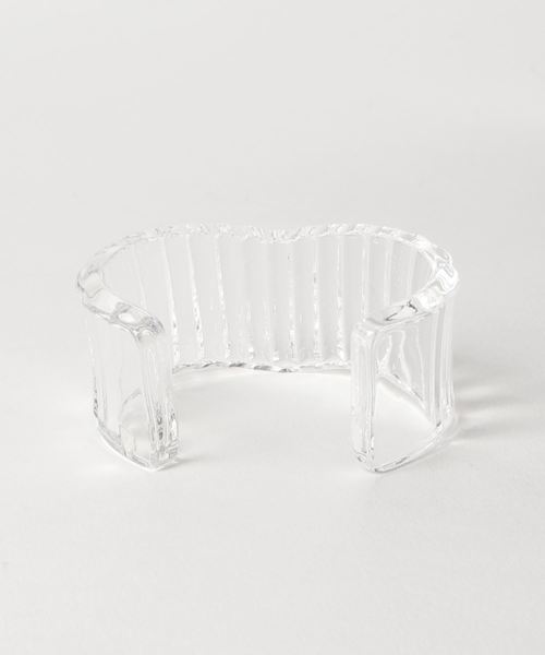 agete（アガット）の「バングルブレスレット（バングル/リストバンド・レディース・クリア・FREE）」の2枚目の写真