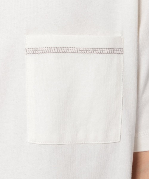 LAKOLE（ラコレ）の「USAステッチTシャツ / LAKOLE（Tシャツ/カットソー・メンズ・ホワイト/ブラック/ベージュ/ピンク・MEDIUM/LARGE）」の19枚目の写真