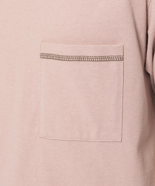 LAKOLE（ラコレ）の「USAステッチTシャツ / LAKOLE（Tシャツ/カットソー・メンズ・ホワイト/ブラック/ベージュ/ピンク・MEDIUM/LARGE）」の21枚目の写真