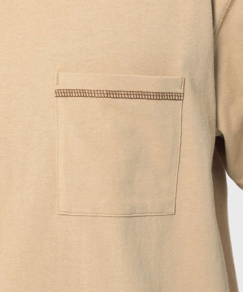 LAKOLE（ラコレ）の「USAステッチTシャツ / LAKOLE（Tシャツ/カットソー・メンズ・ホワイト/ブラック/ベージュ/ピンク・MEDIUM/LARGE）」の22枚目の写真