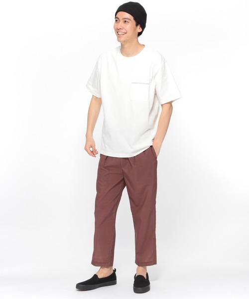 LAKOLE（ラコレ）の「USAステッチTシャツ / LAKOLE（Tシャツ/カットソー・メンズ・ホワイト/ブラック/ベージュ/ピンク・MEDIUM/LARGE）」の6枚目の写真