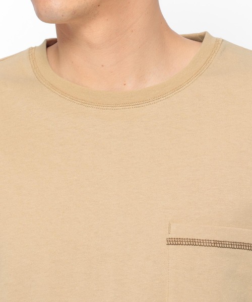 LAKOLE（ラコレ）の「USAステッチTシャツ / LAKOLE（Tシャツ/カットソー・メンズ・ホワイト/ブラック/ベージュ/ピンク・MEDIUM/LARGE）」の14枚目の写真