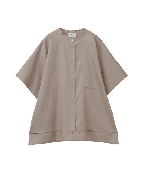 1er Arrondissement(プルミエアロンディスモン)の「綿サテンポンチョシャツ(シャツ/ブラウス・レディース・オフホワイト/グレイッシュベージュ/ベージュ・FREE)」の3枚目の写真