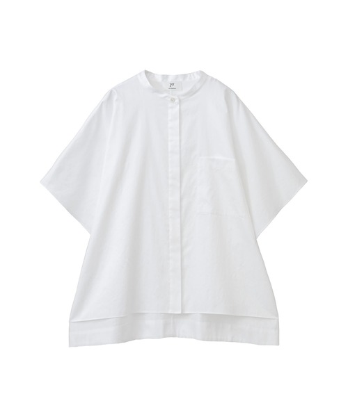 1er Arrondissement(プルミエアロンディスモン)の「綿サテンポンチョシャツ(シャツ/ブラウス・レディース・オフホワイト/グレイッシュベージュ/ベージュ・FREE)」の10枚目の写真