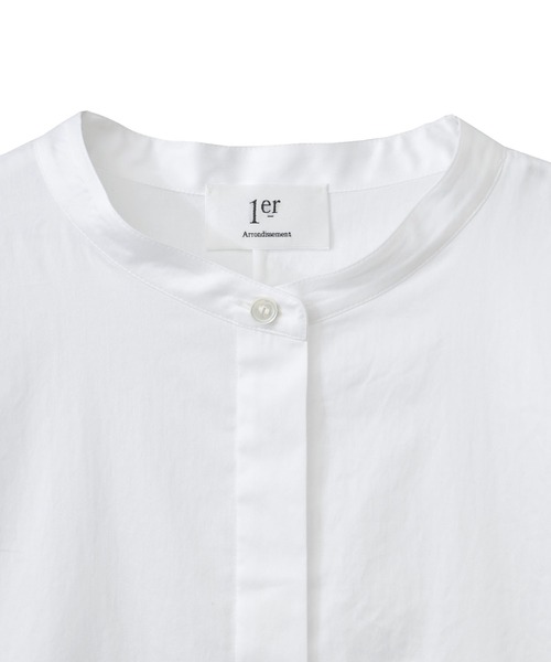 1er Arrondissement(プルミエアロンディスモン)の「綿サテンポンチョシャツ(シャツ/ブラウス・レディース・オフホワイト/グレイッシュベージュ/ベージュ・FREE)」の8枚目の写真