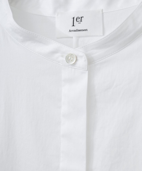 1er Arrondissement(プルミエアロンディスモン)の「綿サテンポンチョシャツ(シャツ/ブラウス・レディース・オフホワイト/グレイッシュベージュ/ベージュ・FREE)」の6枚目の写真