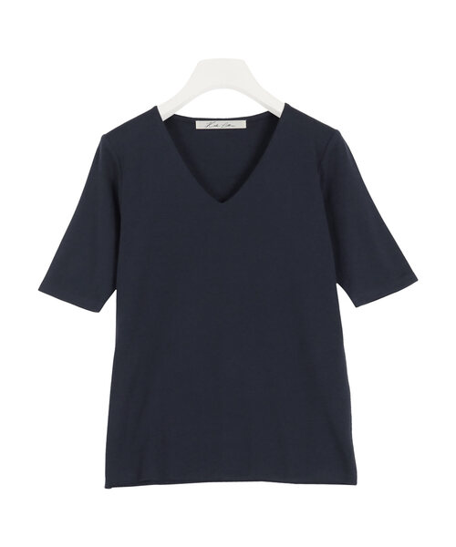 KOBE LETTUCE(コウベレタス)の「スムースベーシック半袖カットソートップス(Tシャツ/カットソー・レディース・グリーン系その他/ブラック系その他/カーキ/ブラック/ネイビー/グリーン系その他2/ミント/オフホワイト/ホワイト系その他/ブルー系その他/ブラウン系その他/ブラウン系その他2/ピンク系/ピンク/ブラウン系その他3/ホワイト系その他2/ピンク系1/ブルー系その他2/ブラック系その他2/アイボリー系1/アイボリー系/ネイビー系1/ネイビー系・LARGE/S/L/SMALL/M/MEDIUM/S1/L1/M1)」の17枚目の写真