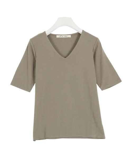 KOBE LETTUCE(コウベレタス)の「スムースベーシック半袖カットソートップス(Tシャツ/カットソー・レディース・グリーン系その他/ブラック系その他/カーキ/ブラック/ネイビー/グリーン系その他2/ミント/オフホワイト/ホワイト系その他/ブルー系その他/ブラウン系その他/ブラウン系その他2/ピンク系/ピンク/ブラウン系その他3/ホワイト系その他2/ピンク系1/ブルー系その他2/ブラック系その他2/アイボリー系1/アイボリー系/ネイビー系1/ネイビー系・LARGE/S/L/SMALL/M/MEDIUM/S1/L1/M1)」の15枚目の写真