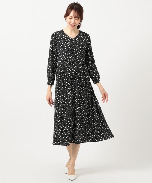 ANY SIS(エニィスィス)の「【洗える】フラワードットプリント ワンピース(ワンピース・レディース・ブラック系4/ブラウン系4・2)」の16枚目の写真