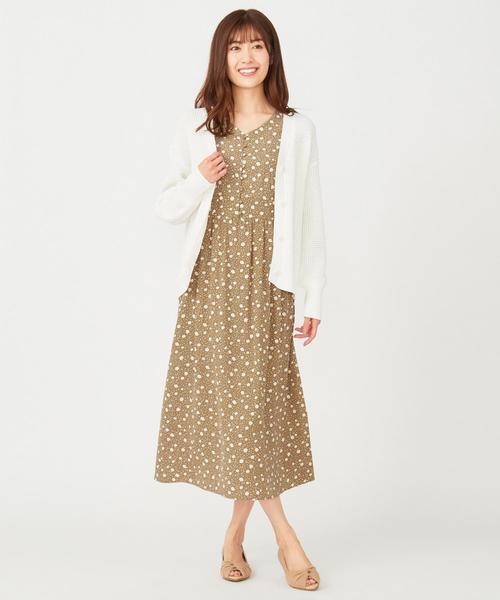 ANY SIS(エニィスィス)の「【洗える】フラワードットプリント ワンピース(ワンピース・レディース・ブラック系4/ブラウン系4・2)」の12枚目の写真