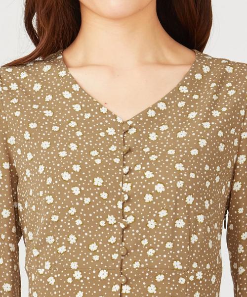 ANY SIS(エニィスィス)の「【洗える】フラワードットプリント ワンピース(ワンピース・レディース・ブラック系4/ブラウン系4・2)」の7枚目の写真