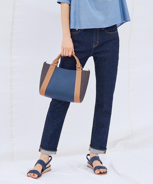 J.PRESS Ladies（J.プレス レディス）の「【驚異の伸縮性】10oz Stretch Denim ストレートデニムパンツ（デニムパンツ・レディース・ネイビー系/ブルー系・S/XS/XXS）」の2枚目の写真