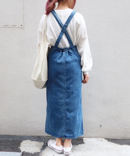 Riberry（リベリー）の「ツイルジャンスカ（ジャンパースカート・レディース・アイボリー/ブラック/モカ/インディゴブルー・FREE）」の12枚目の写真