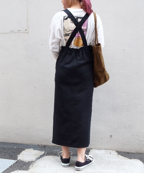 Riberry（リベリー）の「ツイルジャンスカ（ジャンパースカート・レディース・アイボリー/ブラック/モカ/インディゴブルー・FREE）」の8枚目の写真