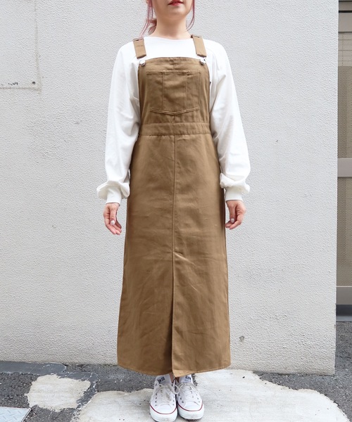 Riberry（リベリー）の「ツイルジャンスカ（ジャンパースカート・レディース・アイボリー/ブラック/モカ/インディゴブルー・FREE）」の13枚目の写真