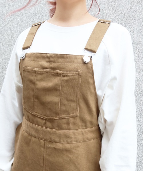 Riberry（リベリー）の「ツイルジャンスカ（ジャンパースカート・レディース・アイボリー/ブラック/モカ/インディゴブルー・FREE）」の16枚目の写真