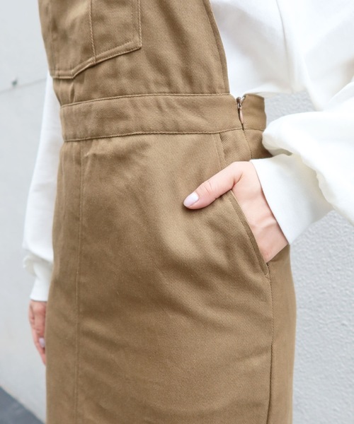 Riberry（リベリー）の「ツイルジャンスカ（ジャンパースカート・レディース・アイボリー/ブラック/モカ/インディゴブルー・FREE）」の17枚目の写真