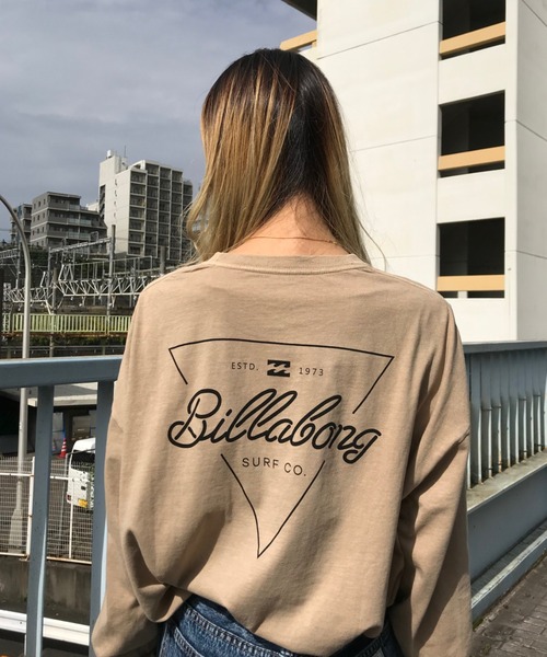 BILLABONG（ビラボン）の「BILLABONG /ビラボン ビッグシルエット バックプリントロンＴ  BA014-060/BA014-055（Tシャツ/カットソー・レディース・ブラック/ピンク/ブラウン・M/L）」の2枚目の写真