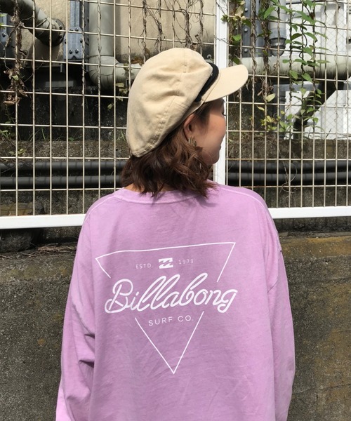 BILLABONG（ビラボン）の「BILLABONG /ビラボン ビッグシルエット バックプリントロンＴ  BA014-060/BA014-055（Tシャツ/カットソー・レディース・ブラック/ピンク/ブラウン・M/L）」の3枚目の写真