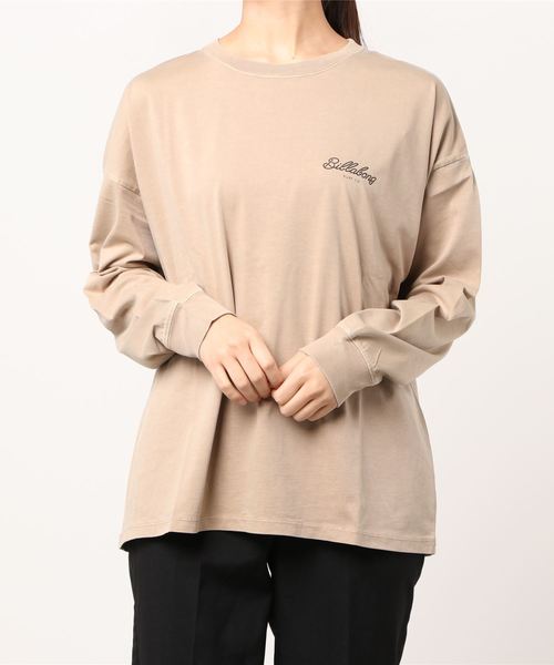 BILLABONG（ビラボン）の「BILLABONG /ビラボン ビッグシルエット バックプリントロンＴ  BA014-060/BA014-055（Tシャツ/カットソー・レディース・ブラック/ピンク/ブラウン・M/L）」の8枚目の写真