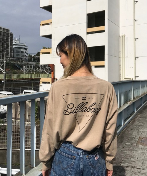 BILLABONG（ビラボン）の「BILLABONG /ビラボン ビッグシルエット バックプリントロンＴ  BA014-060/BA014-055（Tシャツ/カットソー・レディース・ブラック/ピンク/ブラウン・M/L）」の16枚目の写真