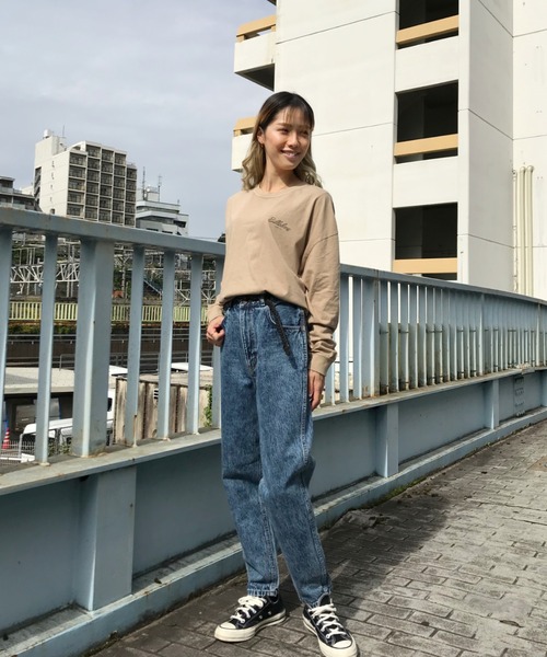 BILLABONG（ビラボン）の「BILLABONG /ビラボン ビッグシルエット バックプリントロンＴ  BA014-060/BA014-055（Tシャツ/カットソー・レディース・ブラック/ピンク/ブラウン・M/L）」の17枚目の写真