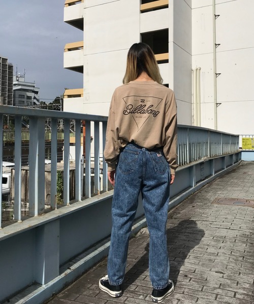 BILLABONG（ビラボン）の「BILLABONG /ビラボン ビッグシルエット バックプリントロンＴ  BA014-060/BA014-055（Tシャツ/カットソー・レディース・ブラック/ピンク/ブラウン・M/L）」の18枚目の写真