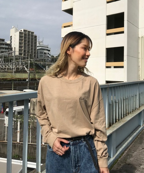 BILLABONG（ビラボン）の「BILLABONG /ビラボン ビッグシルエット バックプリントロンＴ  BA014-060/BA014-055（Tシャツ/カットソー・レディース・ブラック/ピンク/ブラウン・M/L）」の19枚目の写真