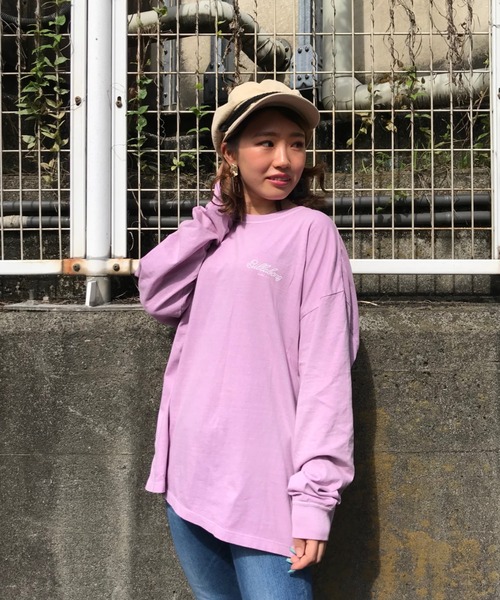 BILLABONG（ビラボン）の「BILLABONG /ビラボン ビッグシルエット バックプリントロンＴ  BA014-060/BA014-055（Tシャツ/カットソー・レディース・ブラック/ピンク/ブラウン・M/L）」の22枚目の写真