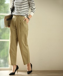 SAISON DE PAPILLON | ワンタックテーパードパンツ(チノパンツ)