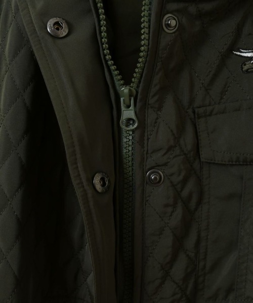 Candy Stripper（キャンディストリッパー）の「BRAVE DINOSAUR QUILTING コート（その他アウター・レディース・カーキ/ブラック・1/2）」の4枚目の写真