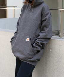 【carhartt】カーハート プルオーバーパーカー ブランドロゴ ビッグシルエットパーカー K121