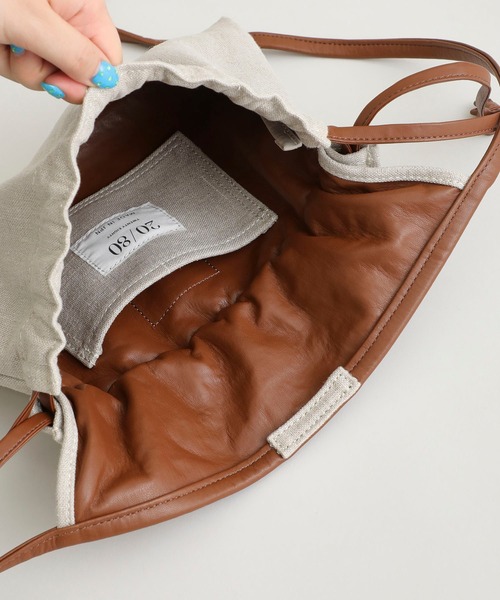 ジェーンスミス LEATHER DRAWSTRING BAG 巾着バッグ レザー JANE SMITH / JOHN SMITH（ジェーンスミスジョンスミス）の