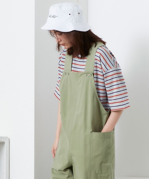 POU DOU DOU(プードゥドゥ)の「ドローイングフラワー刺繍バケットハット(ハット・レディース・ホワイト/ネイビー/ブラウン・8)」の8枚目の写真