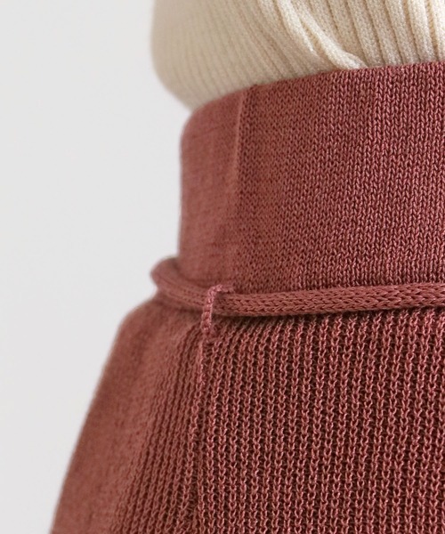 HER CLOSET（ハークローゼット）の「【twenty three】リネンタッチシアーサマーニットスカート（スカート・レディース・ダークグリーン/パープル/ライトグリーン/モカ/ライトベージュ/グリーン系その他・M）」の10枚目の写真