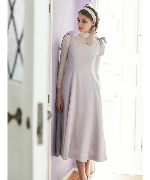 Maison de FLEUR（メゾンドフルール）の「リボンジャンパースカート 