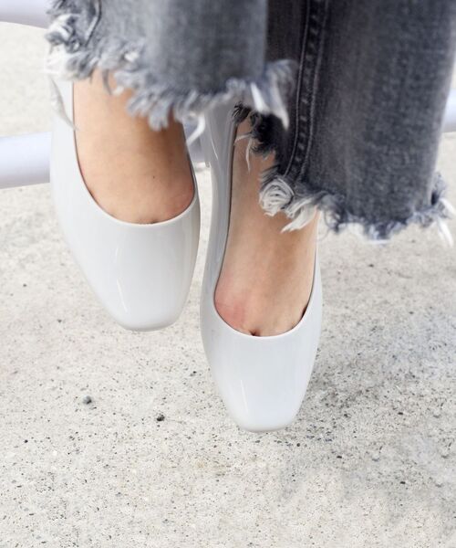 SHIPS（シップス）の「TEMPERATE for SHIPS:スクエアフラットシューズ◆（レインシューズ・レディース・ブラック/ライトグレー・36/37/38/39/40）」の10枚目の写真