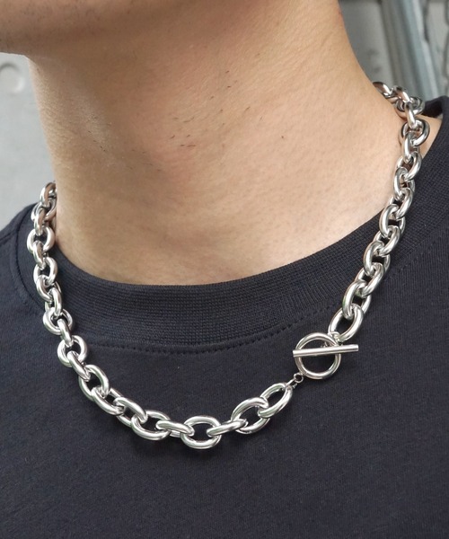 SBG（エスビー）の「SBG 金属アレルギー対応 メンズ ステンレスケーブルチェーンネックレス（ネックレス・メンズ・シルバー/シルバー系その他7/シルバー系その他4/シルバー系その他5/シルバー系その他2/シルバー系その他6/シルバー系その他/シルバー系その他3・M/S/L/40cm/45cm/50cm）」の8枚目の写真