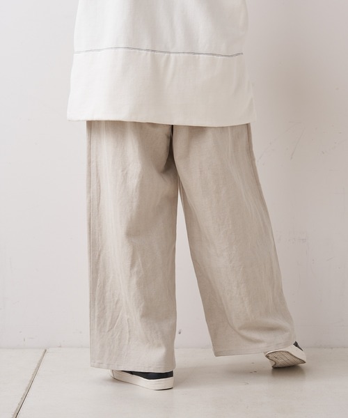 PUAL CE CIN（ピュアルセシン）の「【Du noir】リネンパンツ（その他パンツ・レディース・ブラック/ナチュラル・FREE）」の11枚目の写真
